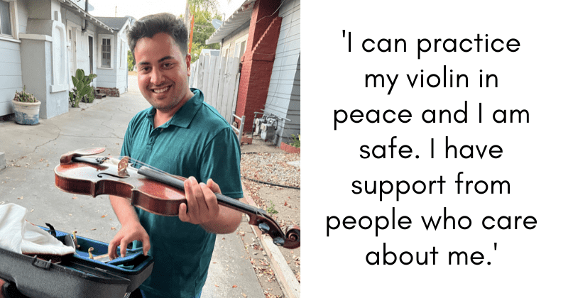 Strangers gift 110-year-old violin to Afghan musician who fled to the US: 'Most beautiful gesture'