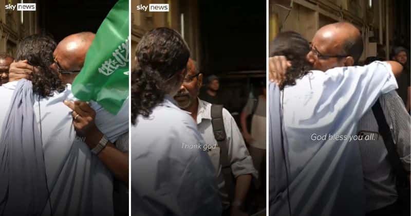 Reporter unexpectedly finds her uncle among evacuees in heartwarming moment: 'That's my uncle!'