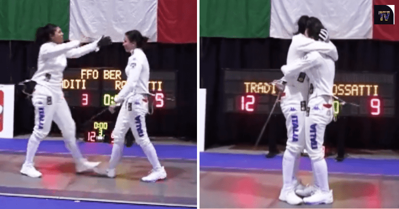 Fencer did not take advantage of opponent's injury in beautiful display of sportsmanship