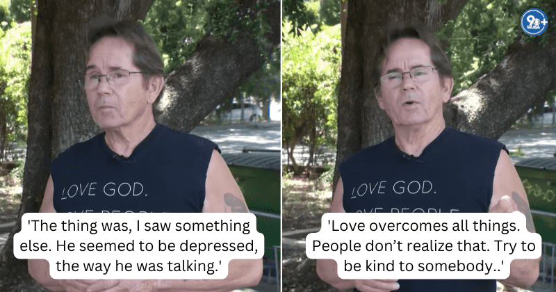 Man stops a bank robbery with a single act of kindness towards the thief: 'He started crying'