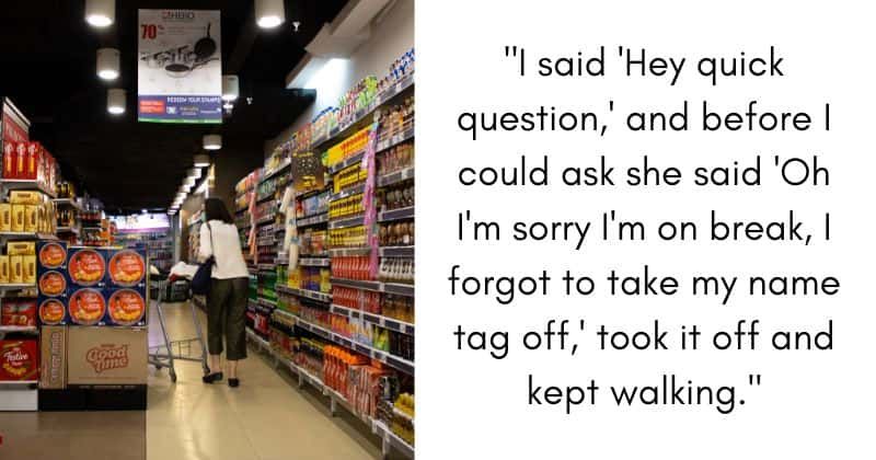 Costco employee refused to answer questions of a customer while on break, sparks debate