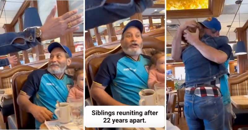 Siblings share emotional reunion after being apart for 22 years: 'That is so darn precious'