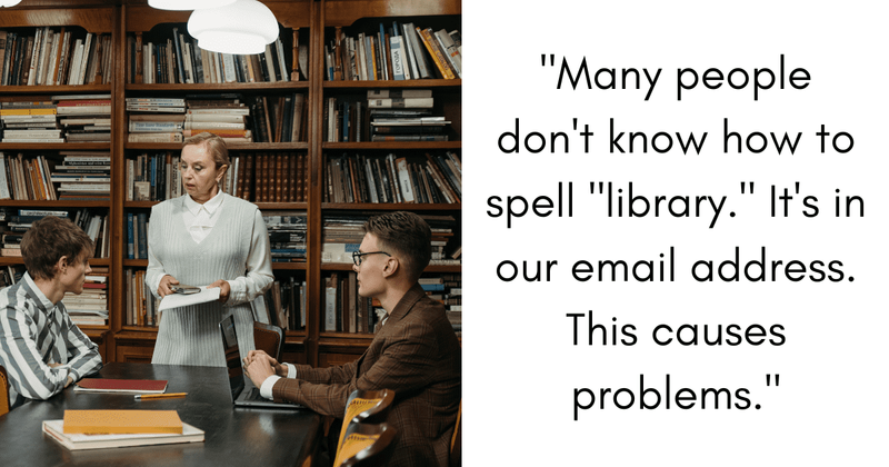 Librarian's observations about people visiting the library are witty and on point