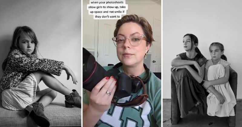 Photographer lets little girls 'not smile if they don't want to' and lets the photos do the talking