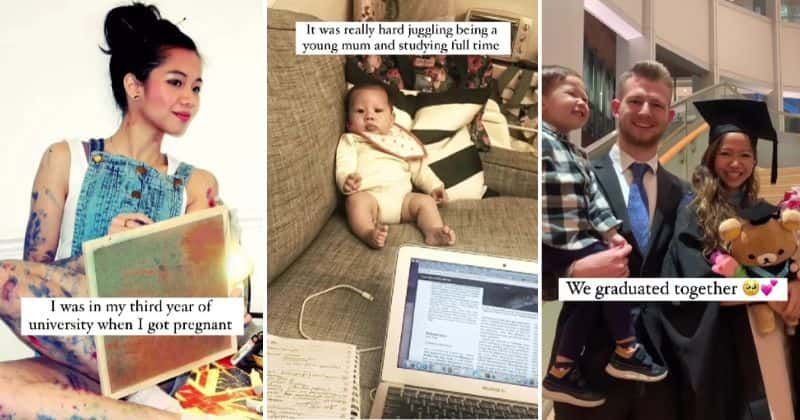 Young mom reflects on inspiring journey of juggling a college degree and motherhood: 'A strong mama'