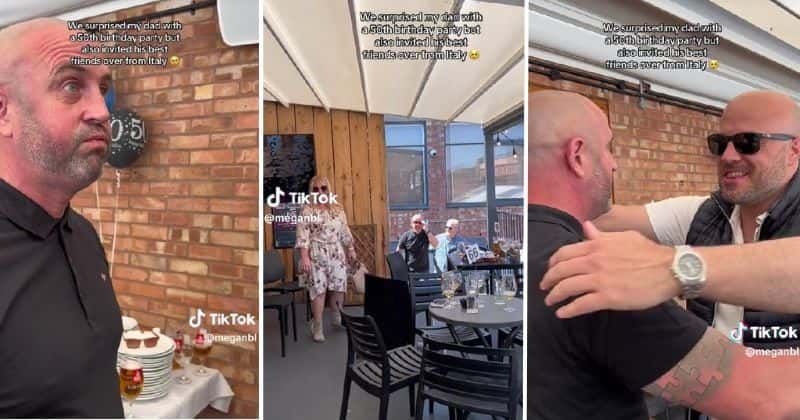 Kids surprise dad on his 50th birthday by inviting his friends from Italy: 'Power of friendship'