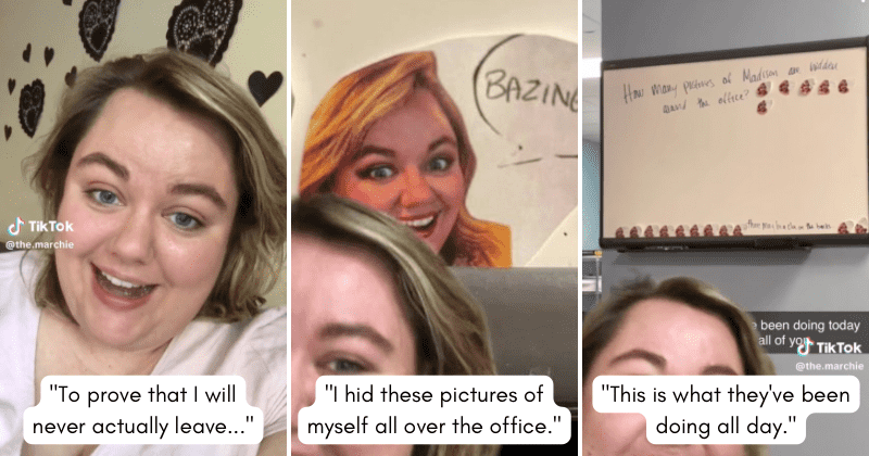 Woman who was laid off leaves office with hilariously chaotic prank: 'Gone but never forgotten'