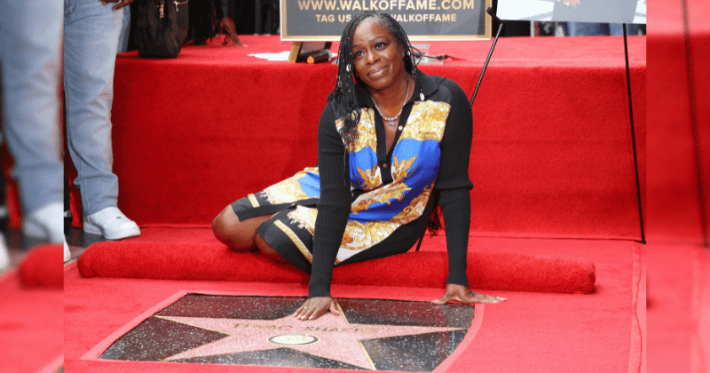 Tupac's sister gets emotional as he's honored with a posthumous star on the Hollywood Walk of Fame