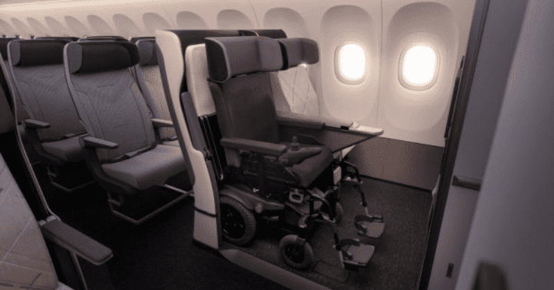 Delta Airlines launches airplane seat design for people using wheelchairs in a step towards inclusivity