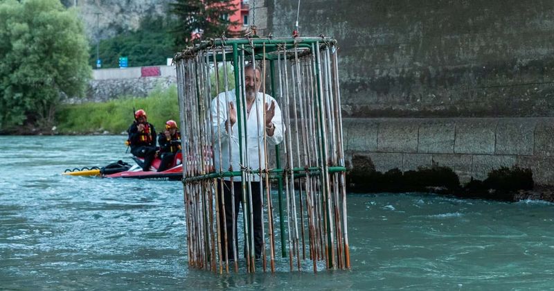 An Italian city has the amusing annual tradition of dunking a scandalous politician in the river