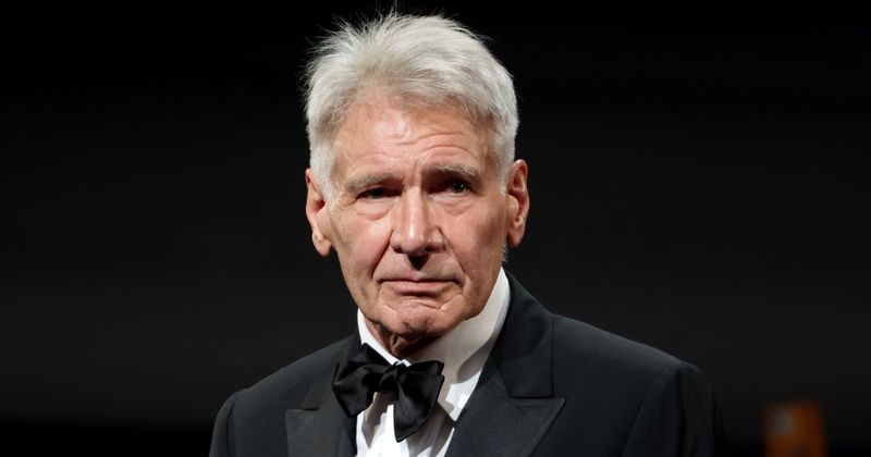 Harrison Ford gets visibly emotional as interviewer thanks him for four-decades of 'Indiana Jones'