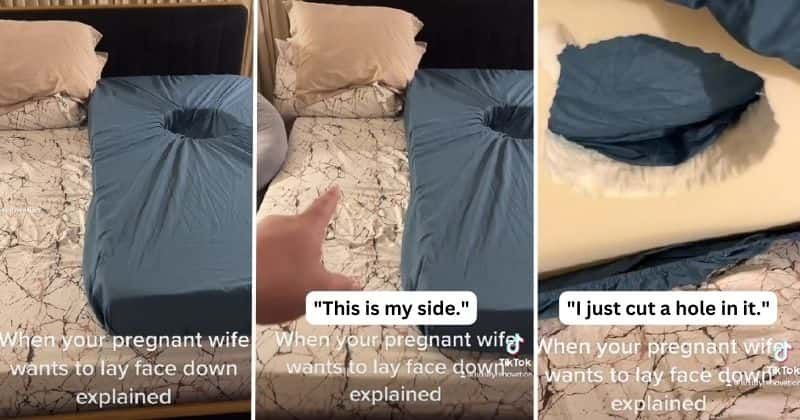 Man comes up with a sleeping hack so his pregnant wife can sleep comfortably: 'Amazing husband'