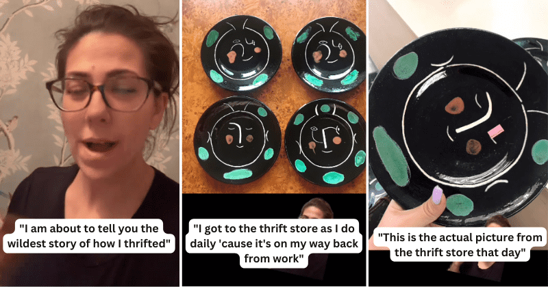 Woman strikes gold as original Picasso ceramic plates thrifted for $6 fetches thousands in resale