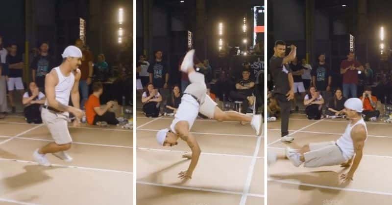 Disabled man leaves everyone stunned with his silky breakdancing moves