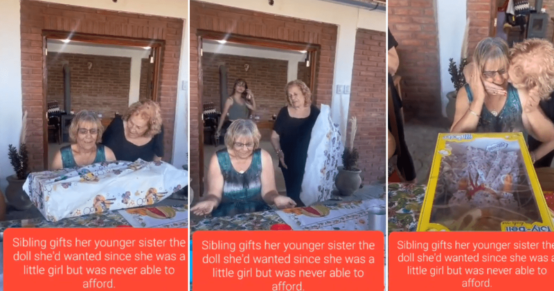 Woman gifts her younger sister the doll she could never afford during childhood: 'I love it'