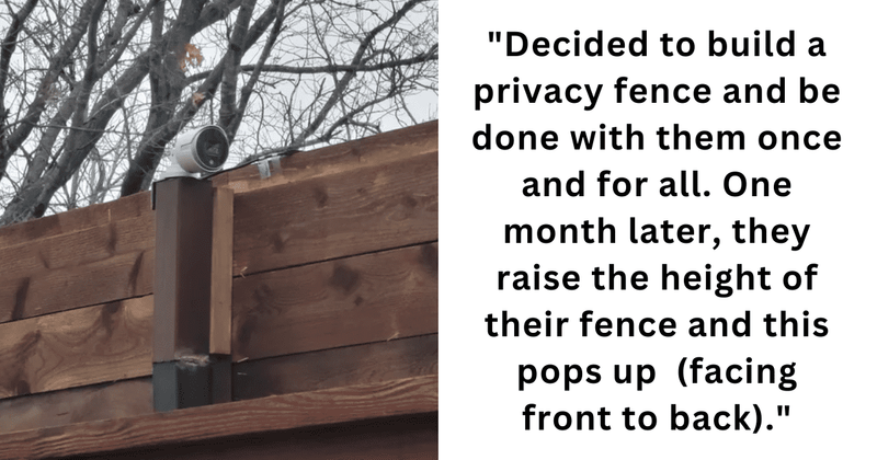 Internet rallies around man who's to deal with neighbor breaching his privacy using security camera