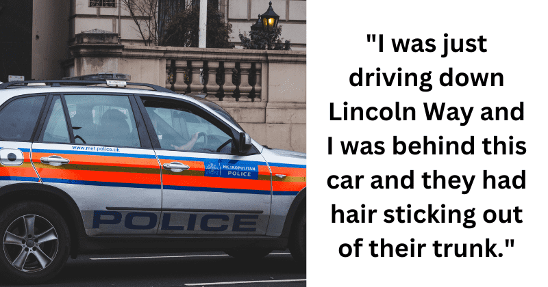  911 call reporting hair popping out of car trunk turned out to be a hilarious incident