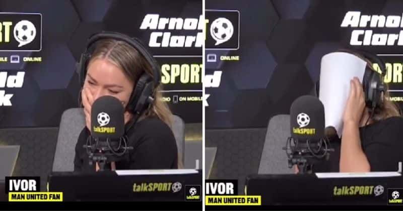 Football presenter brought to tears on her last day by an elderly longtime fan's touching tribute