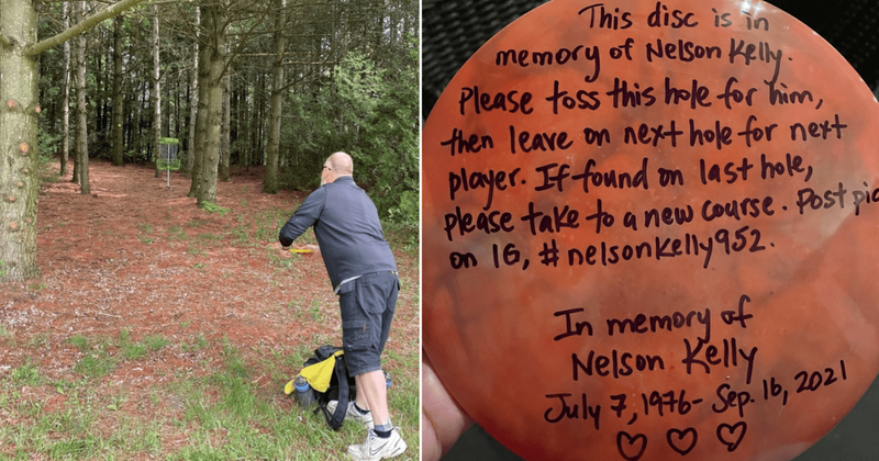 Sister honors late brother by making discs with sweet message for others to find and pass on