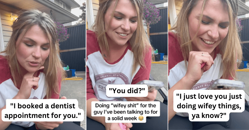 Woman does 'wifey things' to try to scare off the man she has been dating for a week