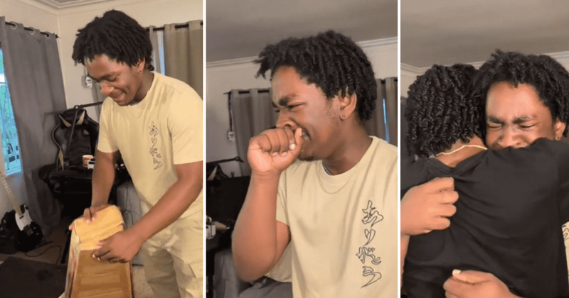 Man surprises younger brother with the guitar he had always wanted: 'Early birthday gift for you'