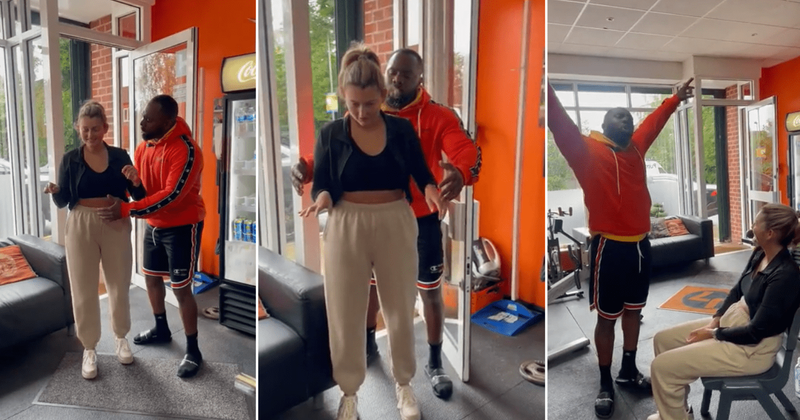 A brain tumor damaged her nerves badly. Video of her walking by herself has the internet applauding