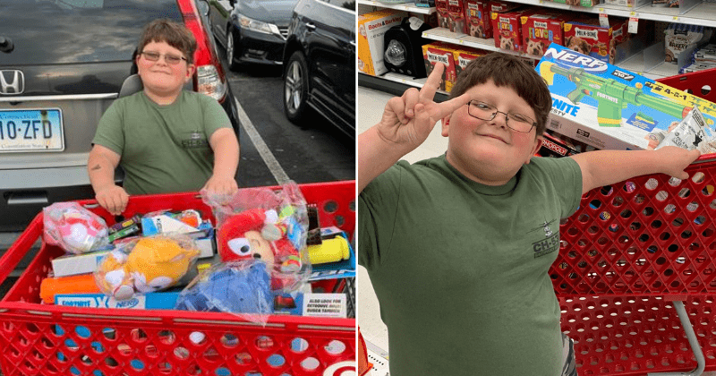 Community surprises young boy with a Target shopping spree after he was subjected to heartless prank
