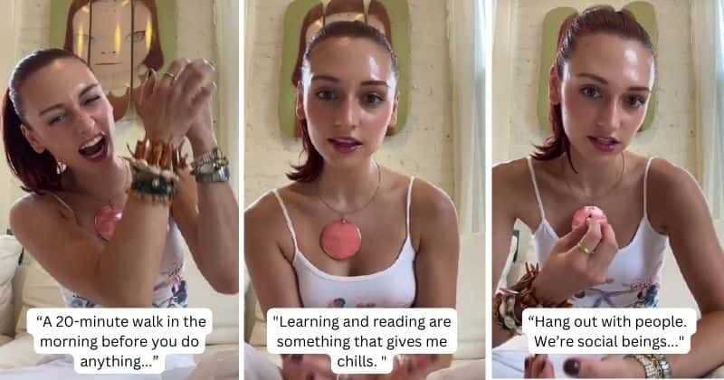 Woman shares her unique 'happy brain routine' and people online are loving it