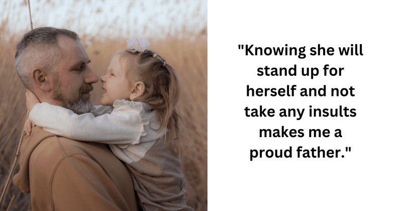 Dad explains why he will not be punishing his daughter even though she punched a classmate