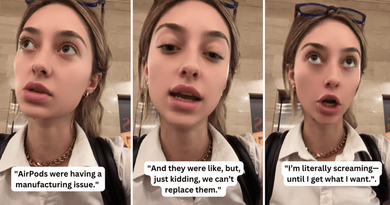 Woman refused to take a 'no' from Apple store as they refused to replace her defective AirPods