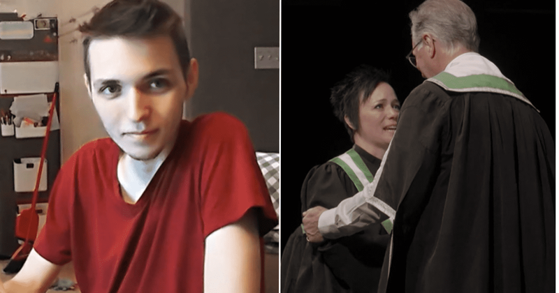 Mother fulfills her late son's final wish and completes college in his place. She topped the class
