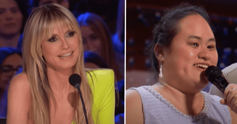 Inspiring blind singer with autism wins Heidi Klum's heart and golden buzzer through stunning vocals