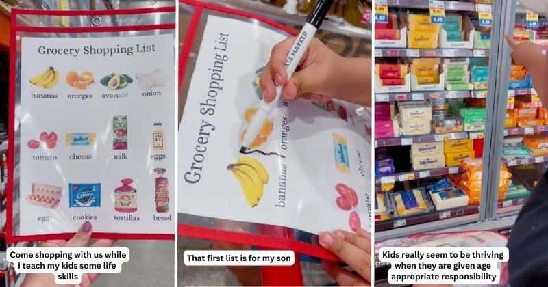 Mom creates adorable grocery shopping lists for kids to keep them entertained: 'I love this idea'