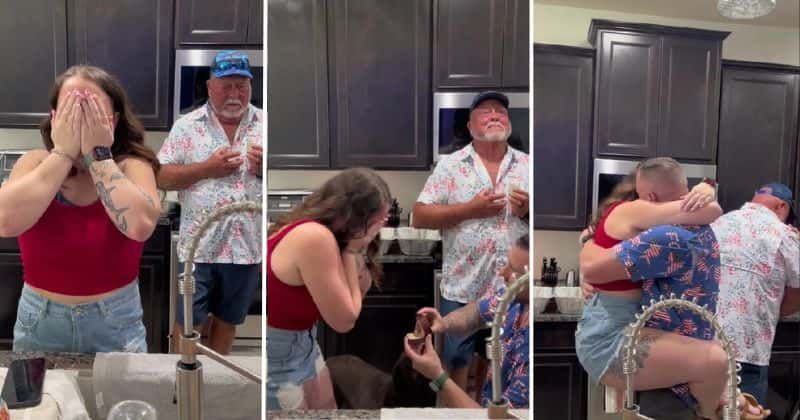 Dad breaks down in tears as he sees his daughter getting engaged: 'A dad's love and pain'