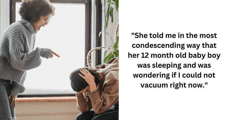 Internet rallies around woman after neighbour name-calls her for vacuuming during daytime