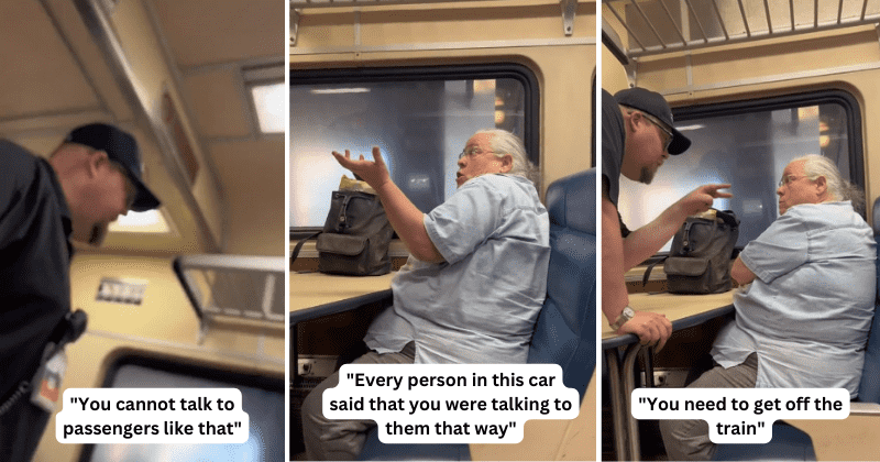 Muslim Hijabi women receive hate from fellow passenger but train conductor speaks up