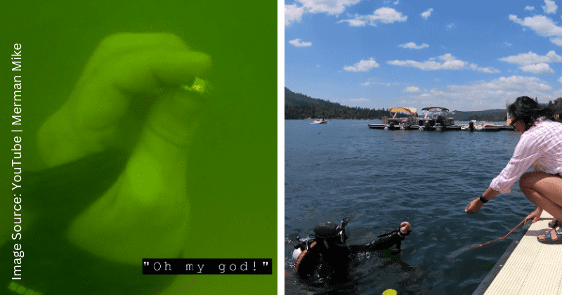 She lost her $9,500 wedding ring in a 45-foot-deep lake. A 'merman' retrieved it for her.