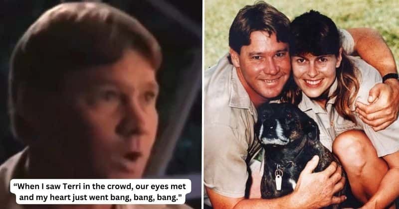 Old clip shows Steve Irwin talking about meeting wife Terri for the first time: 'Love at first sight'