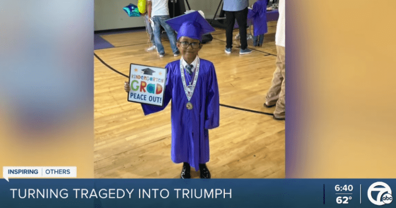 6-year-old's touching graduation speech remembering late mom leaves audience in tears