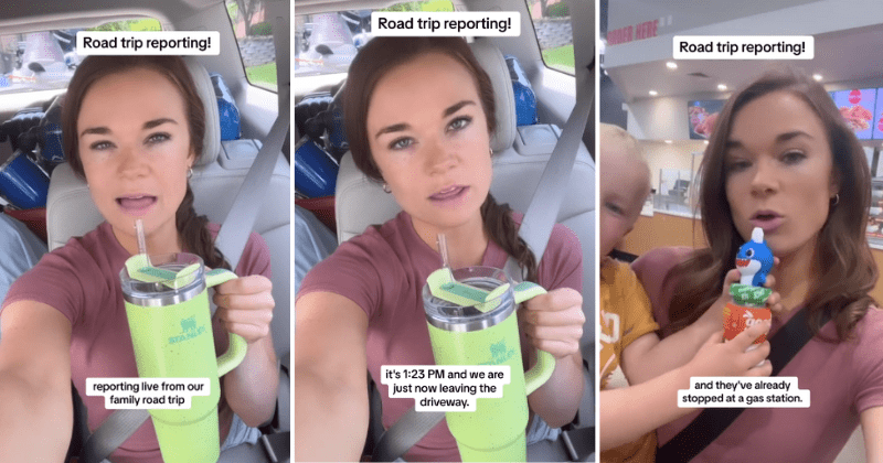News anchor mom channels her work voice during family road trip and people are loving it