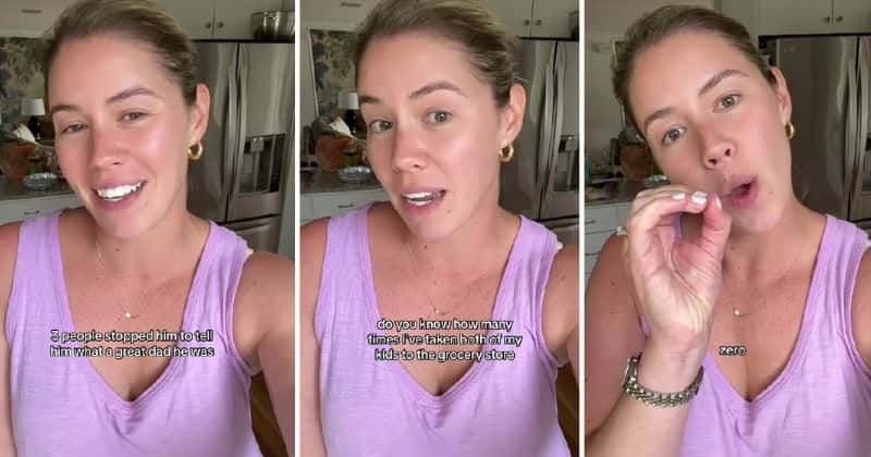 Mom calls out absurd parenting double standard after husband gets praised for simply being a dad