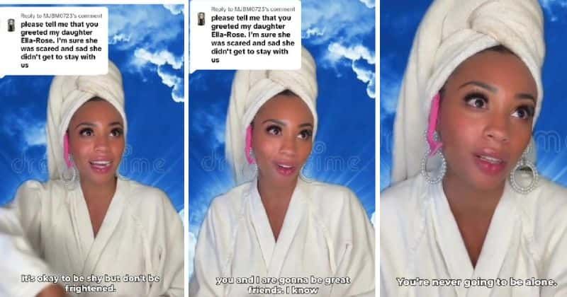 Woman plays a 'heaven's receptionist' to help people deal with the loss of loved ones