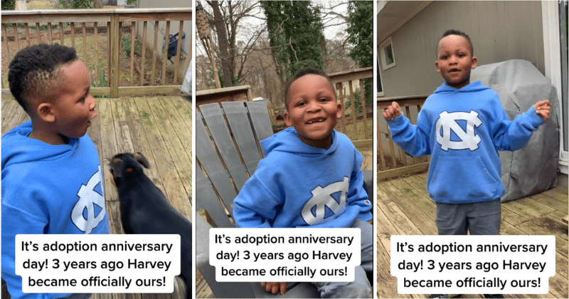 Kid has the most heartwarming reaction to being officially adopted