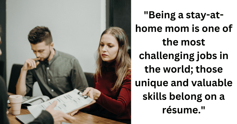 Woman made a resume with 13 years of experience as a homemaker, sparking discussion
