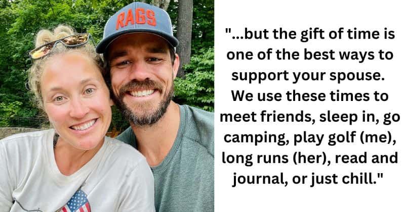 Man shares how he and his wife take time off parenting and people are loving the idea