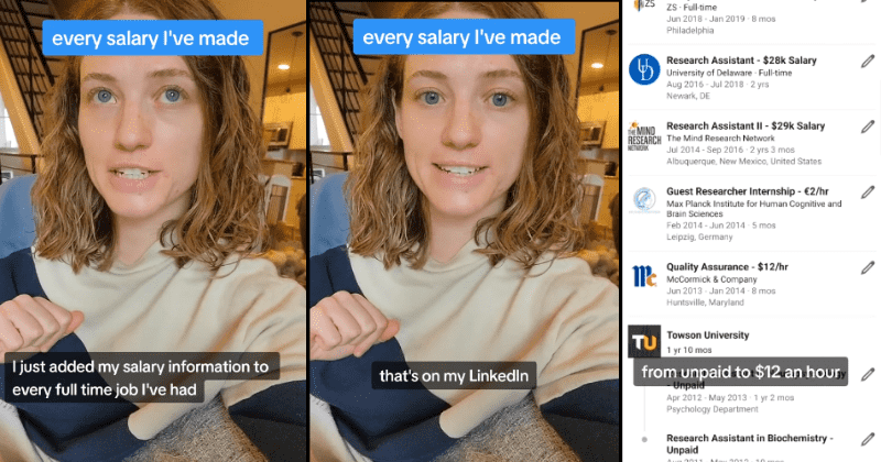 Woman shares her entire salary history on LinkedIn to encourage pay transparency
