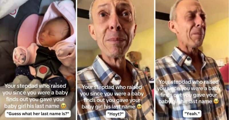 Woman names her child after stepdad who raised her in a heartwarming moment