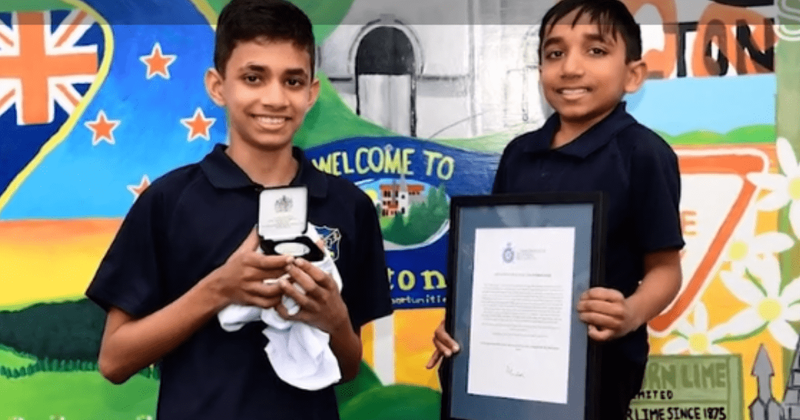 Teen saves younger brother swept out to sea and becomes the youngest-ever recipient of Mountbatten Award