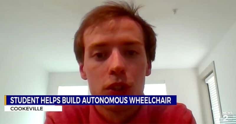 Tech graduate develops self-driving wheelchair inspired by grandmother suffering from dementia