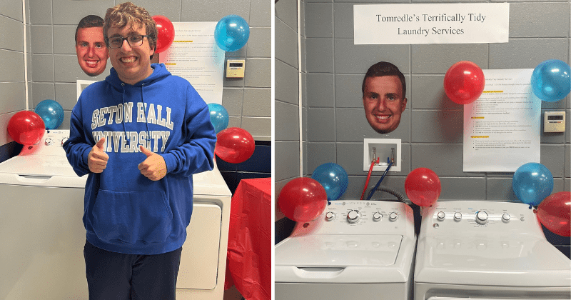 Teen sets up free laundry room at school after kids skip class fearing bullying due to dirty clothes
